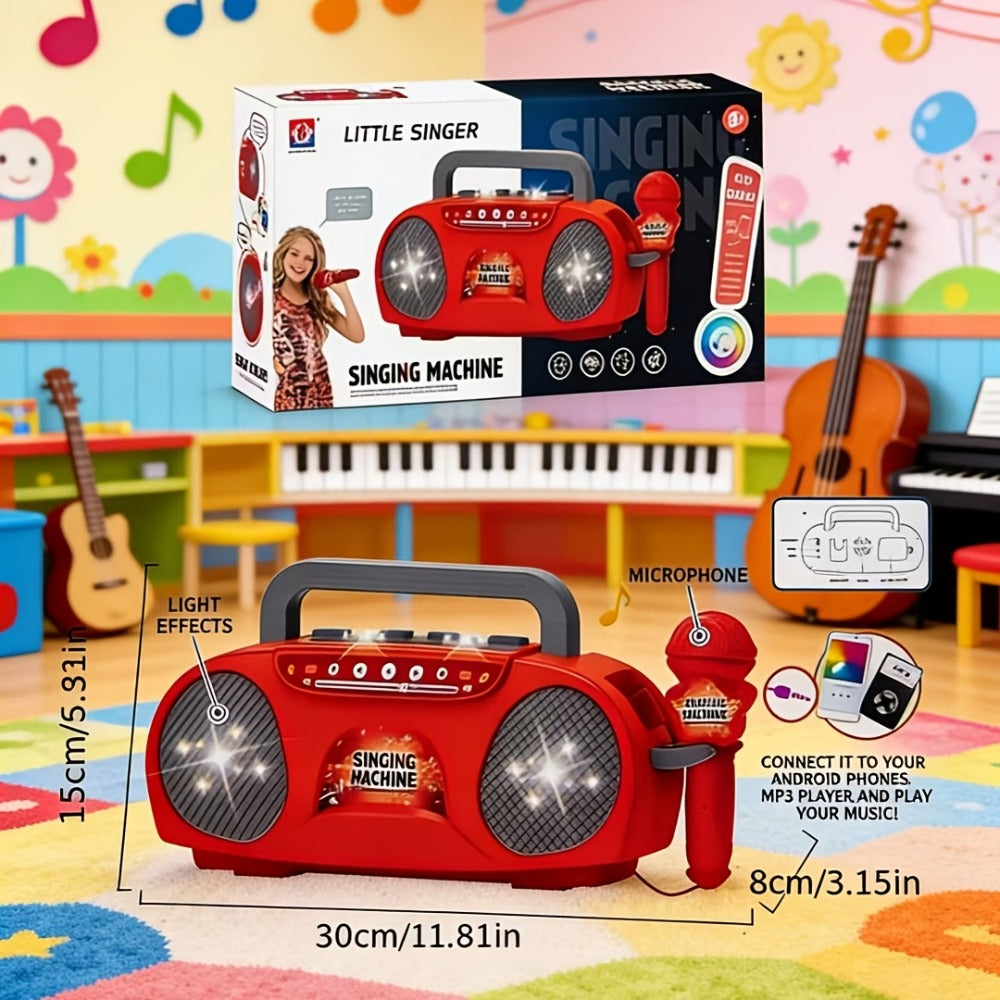 Kids Light-Up Singing Machine Toy with Microphone, All-in-One Music Toy for Boys & Girls Ages 3-7 — image 5