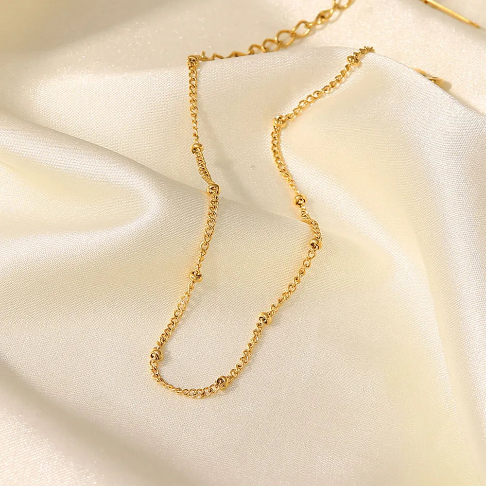 Stainless Steel Bead Anklet - V.I.P Digital Presence