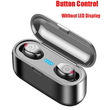 Wireless Bluetooth Earphone with 2000mAh Charging Case & LED Display
