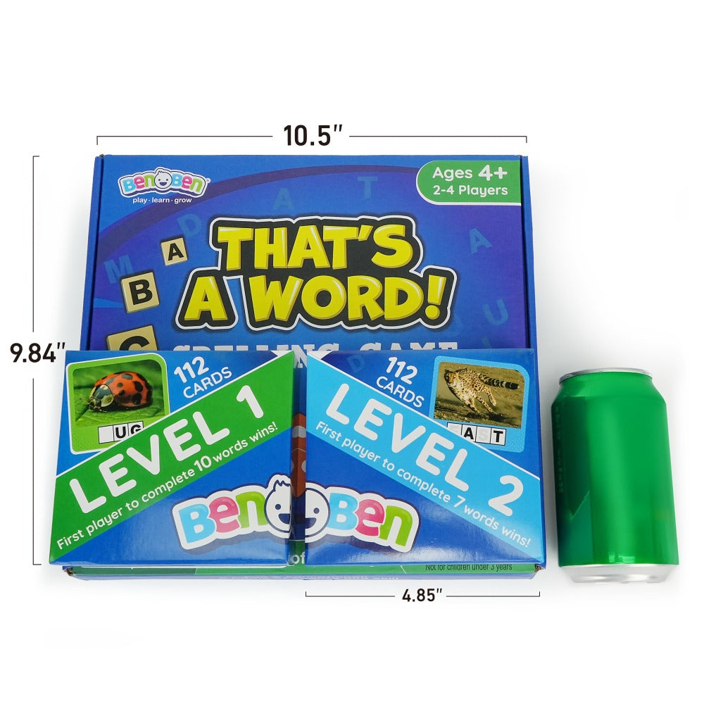 Spelling Flash Card Game for Kids Ages 4-8 – 224 Phonics Sight Word Flashcards, 208 Wood Letter Tiles & Dice — image 3