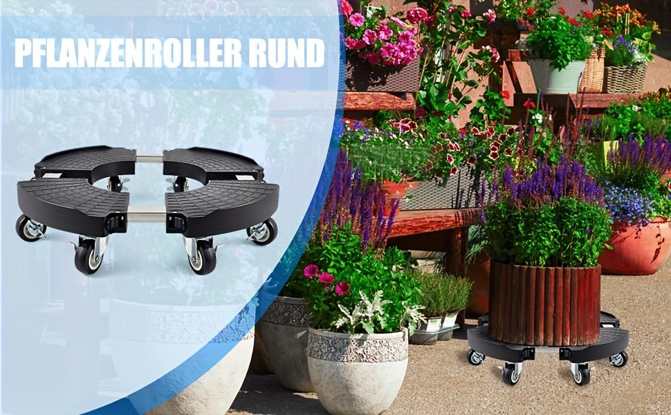 Plant Caddy with Wheels | 330 Lbs Heavy Duty, 8 Lockable Casters, Fits 8"-22" Pots — image 13
