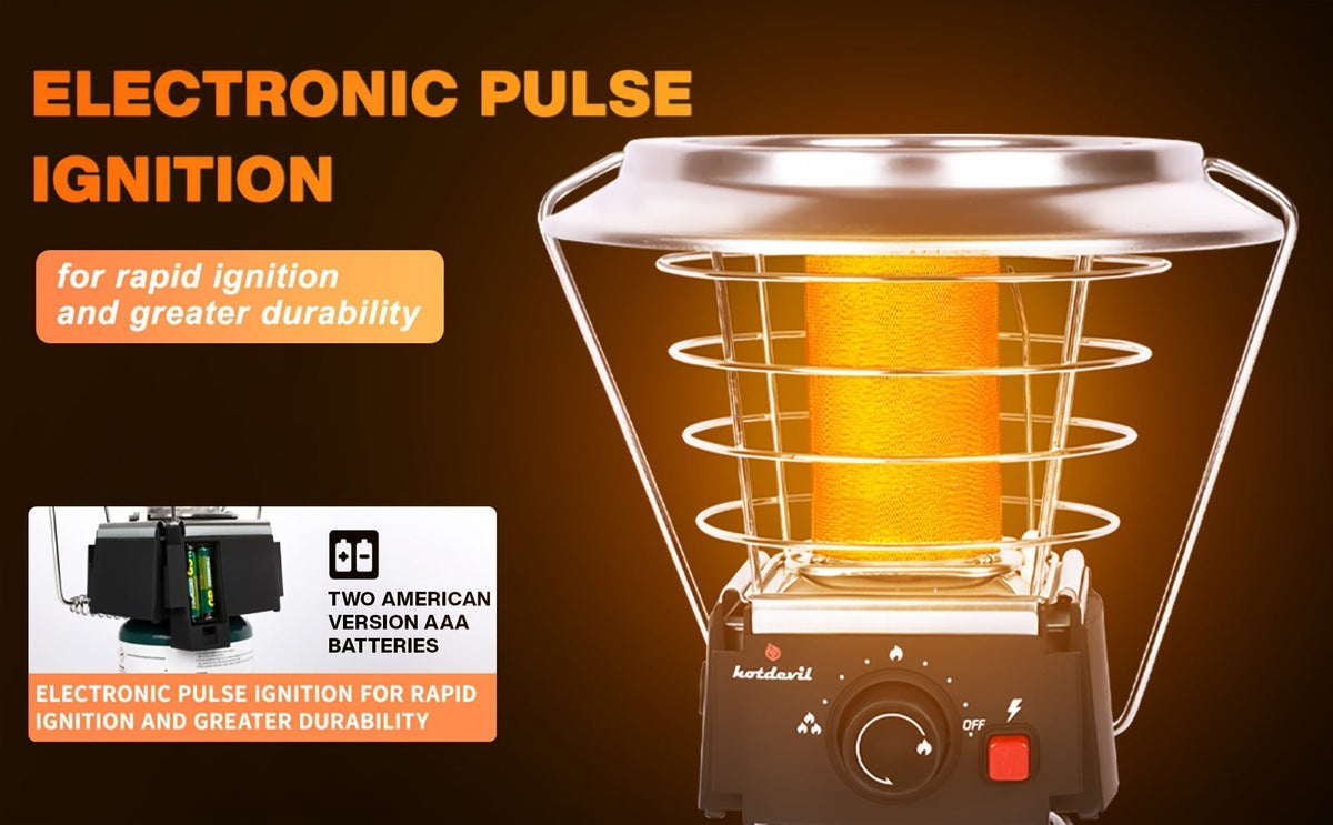 360-Degree Propane Heater with Four-Leg Base, Carry Handle, Pulse Ignition and Removable Top Plate — image 13