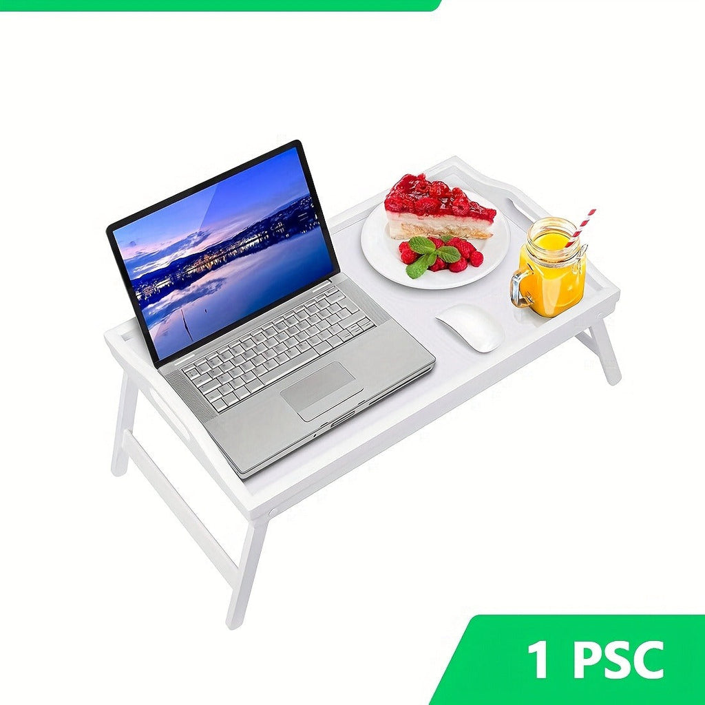 Bed Tray with Folding Legs Large 19.5x12 Inch Lap Desk for Breakfast Sofa Laptop Reading Drawing Snack Tray Eco Friendly Fold