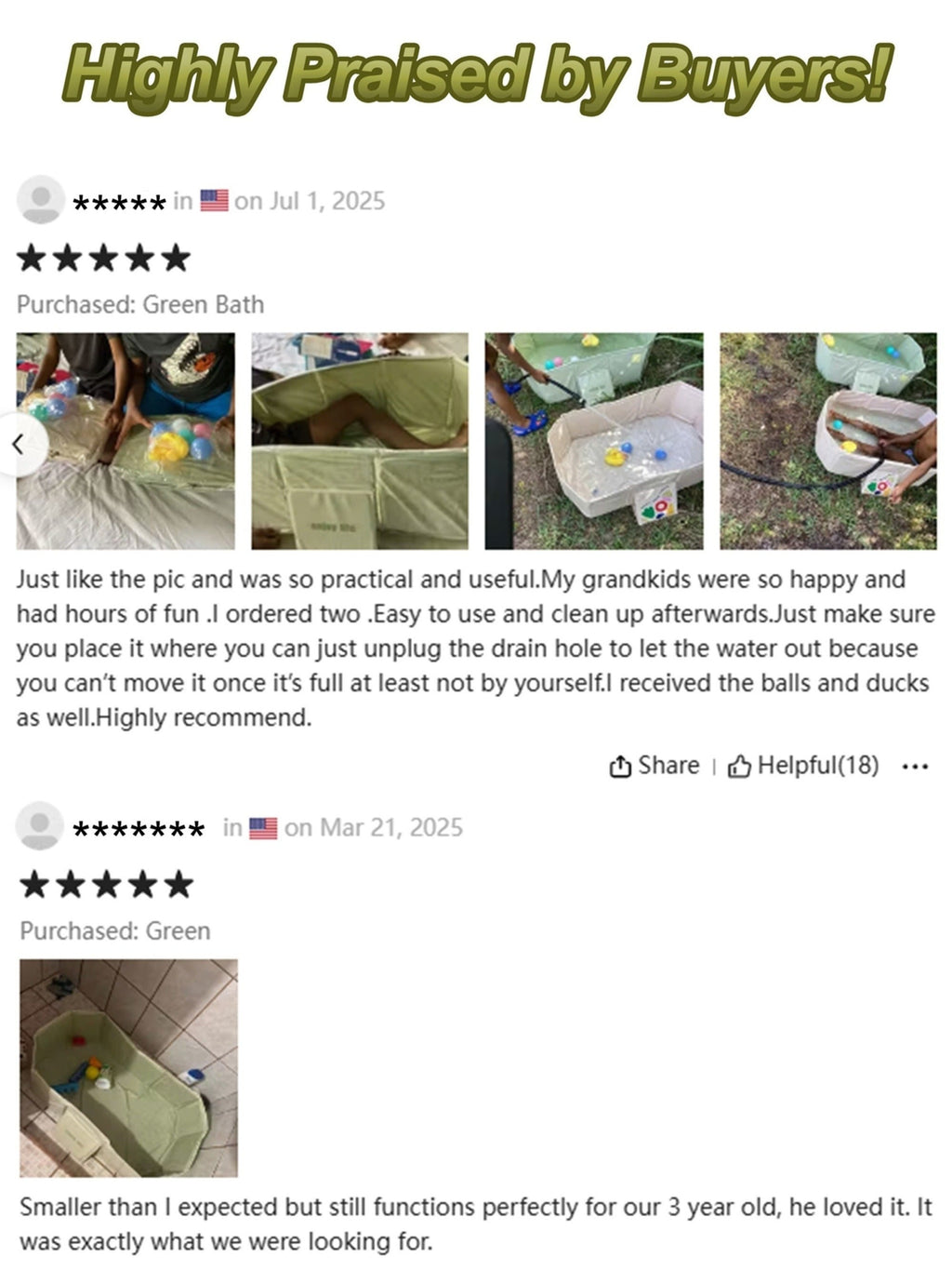 Foldable Baby Bathtub Portable Newborn Infant Tub with Drain Hole, Anti-Slip Base & Durable Multi-Functional Design for Home 