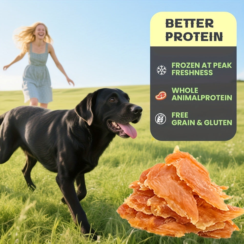 Dog Treats Chicken, Duck and Egg Yolk Assortment with Multi-Bag, 350g and 25 x 4g Options for Dog Reward Use — image 8