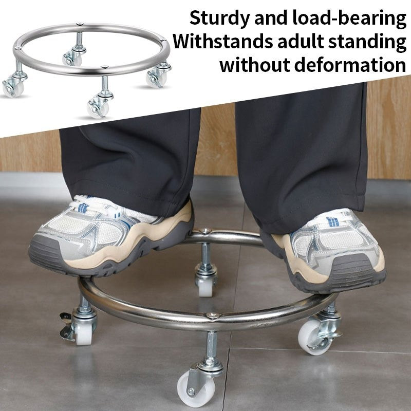 Propane Tank Dolly with 4 Locking Wheels, Gas Cylinder Cart & Movable Base for Tanks, Garden Pots & Storage — image 16