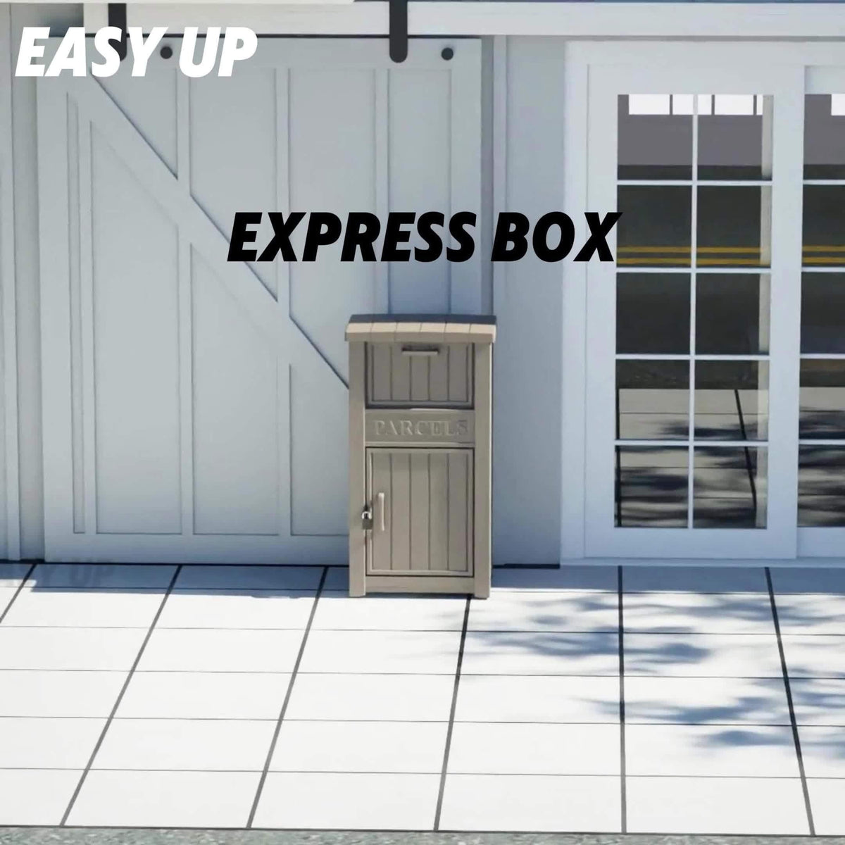 Lockable Outdoor Storage Box Waterproof Package Delivery Porch — image 12