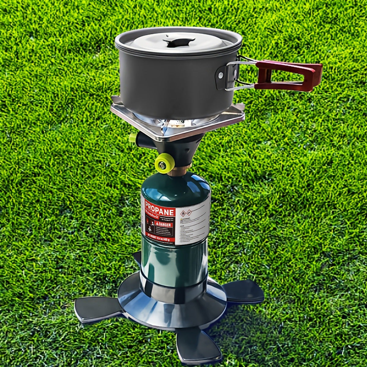 Backpacking Stove Bottletop Propane, Hotdevil HD-5005 Camping Stove with Instant Ignition, Propane & MAPP Gas Compatible — im