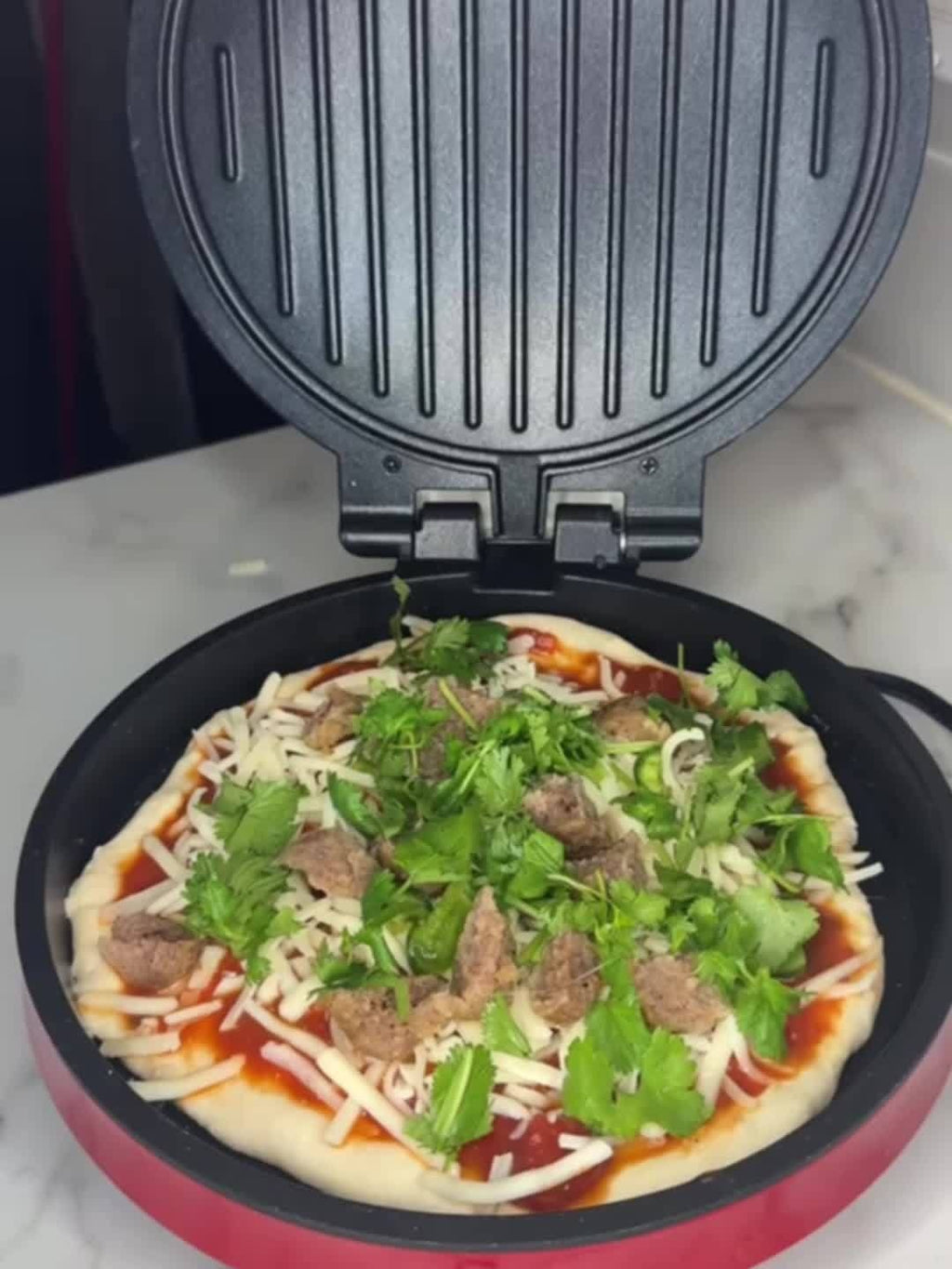 Electric Smokeless Indoor Grill 1500W, 2-in-1 Indoor Grill & Pizza Maker with 30-Min Timer, Auto Shut-Off — image 14