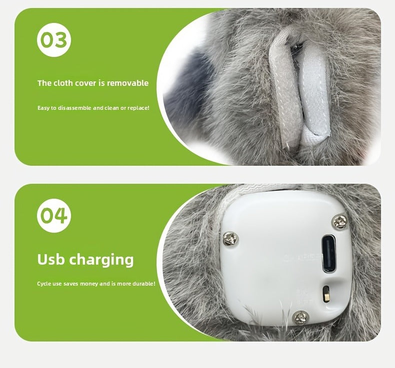 Cat Toy Flapping Bird with Chirping Sound, USB Rechargeable Motion and Three Plush Bird Styles — image 6