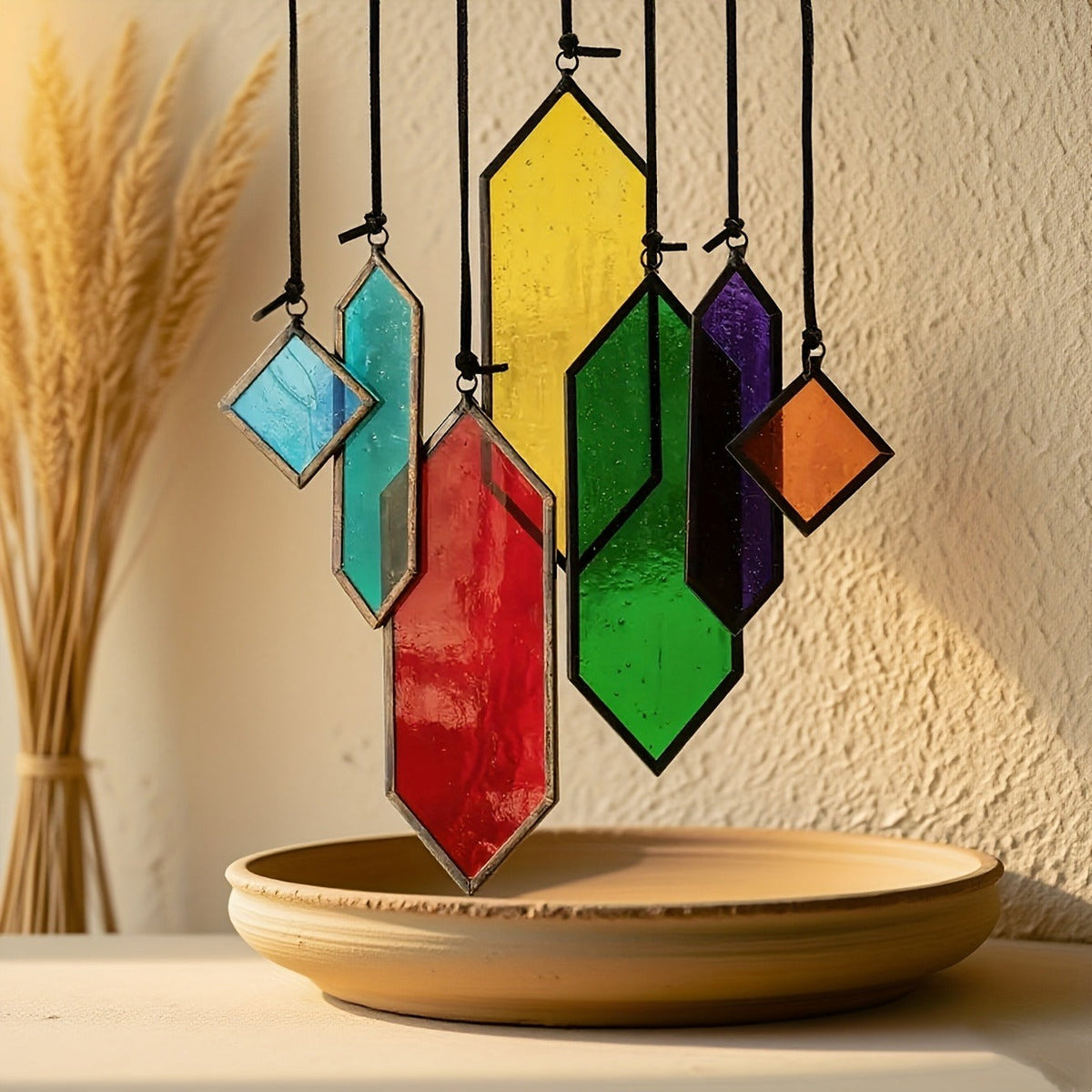 Glass Rainbow Suncatcher Hanging Ornament – Crystal Prism Window Sun Catcher for Garden, Patio & Home Decor — image 14