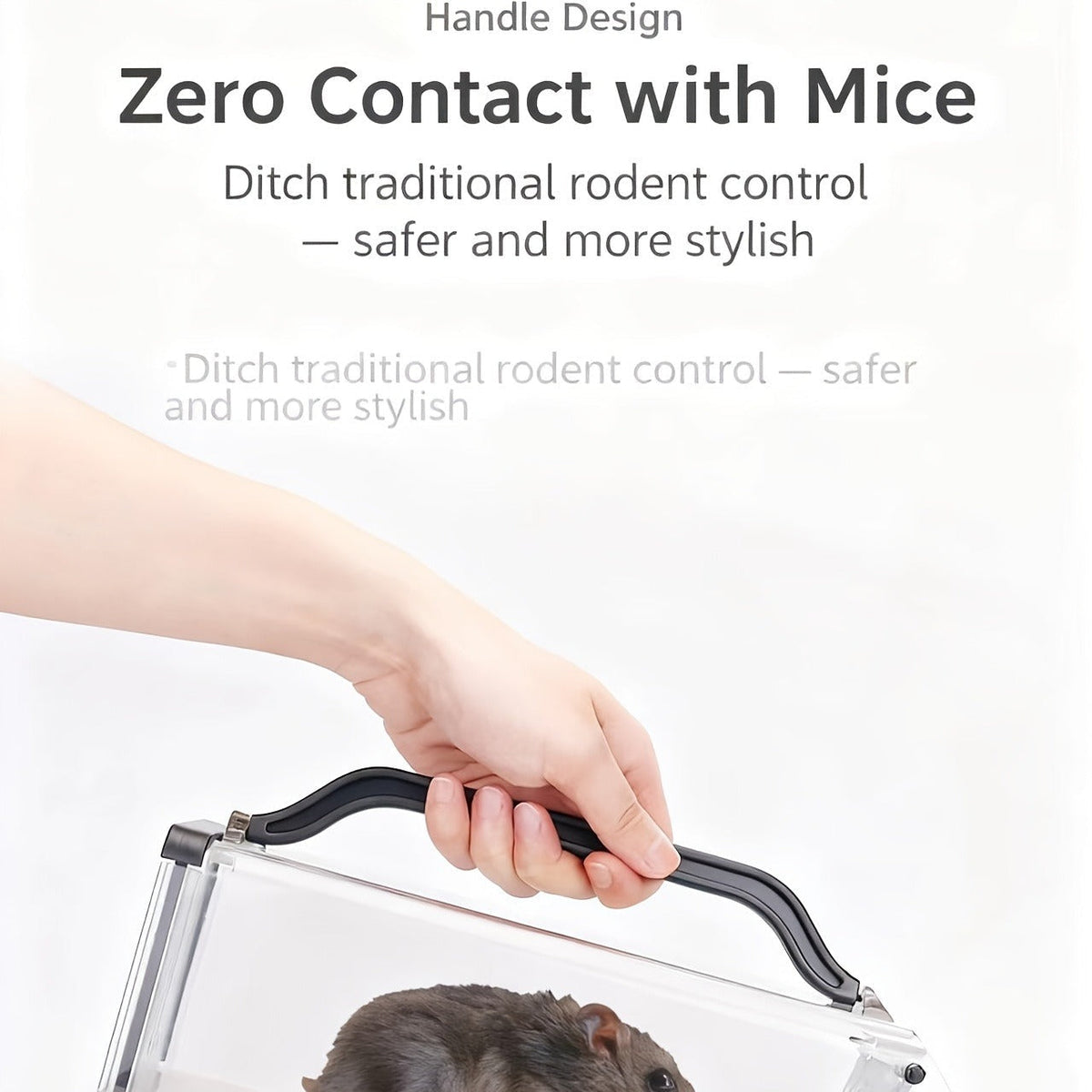 Mouse Trap Live Catch – Transparent Continuous Capture Rodent Trap for Indoor Home, Kitchen, Garage & Outdoor Use — image 13