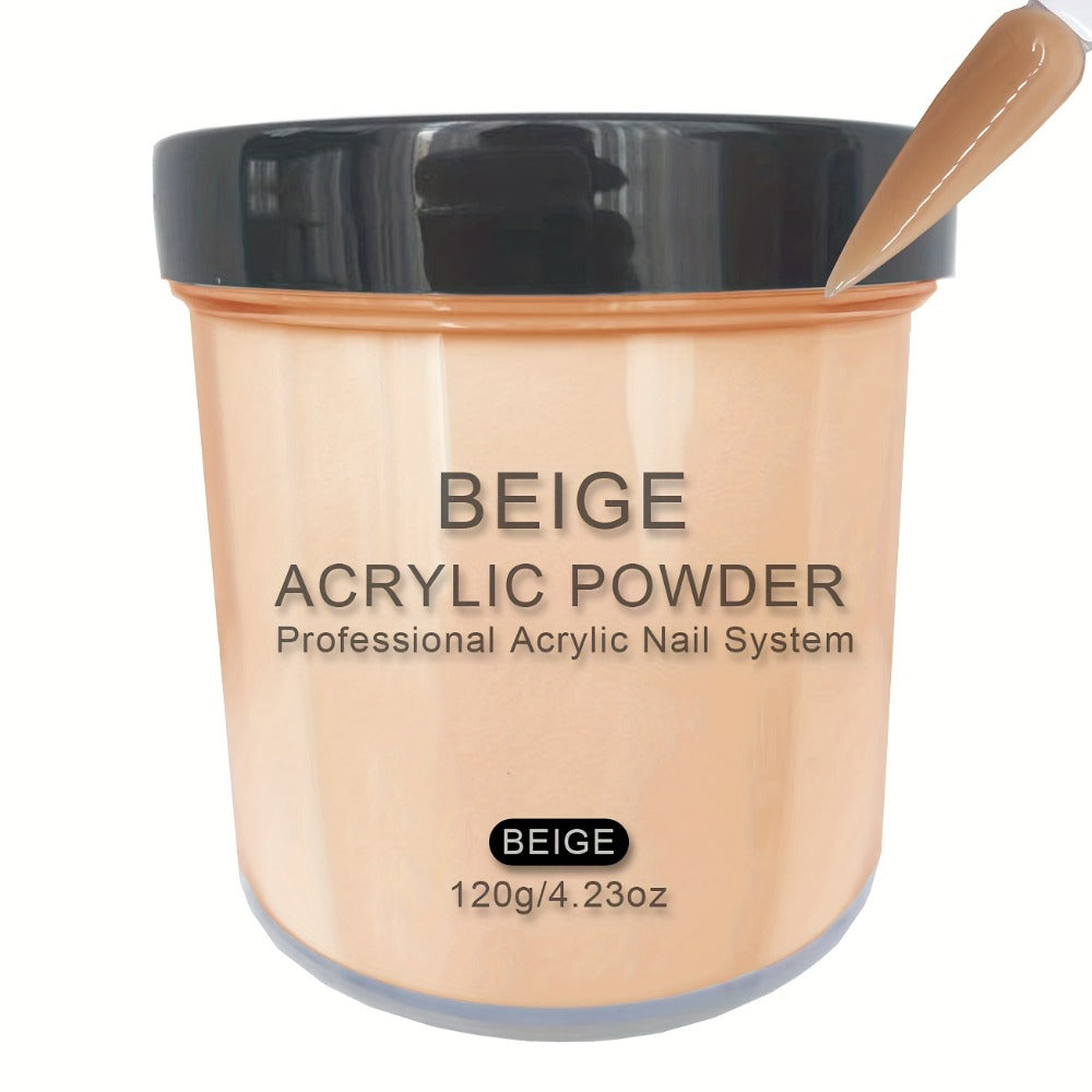 120g Acrylic Nail Powder Jar in Nude Blush, Beige or Beige Nude for Use with Compatible Acrylic Liquid — image 5