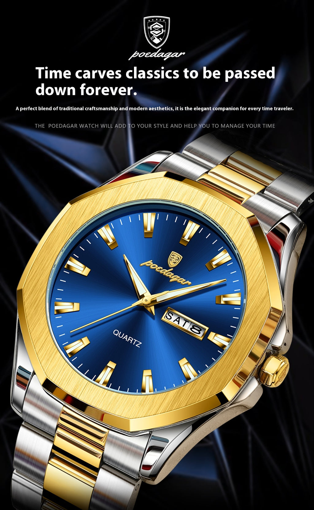 Men's Steel Strap Quartz Watch