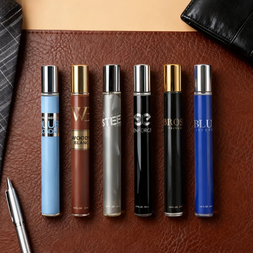 Eau de Toilette Six-Piece Fragrance Spray Set for Men with 35ml Bottles in Mixed Color Boxes — image 7