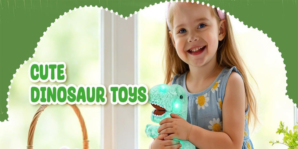 Plush Toy Light-Up Tyrannosaurus Rex with Music or No-Music choices Choices and Soft Fabric — image 9