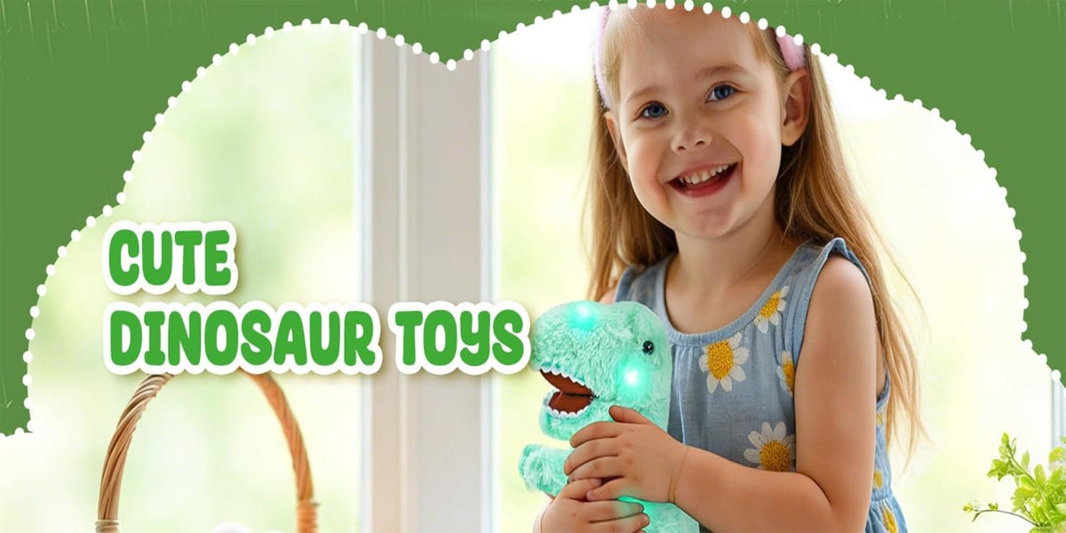 Plush Toy Light-Up Tyrannosaurus Rex with Music or No-Music choices Choices and Soft Fabric — image 9