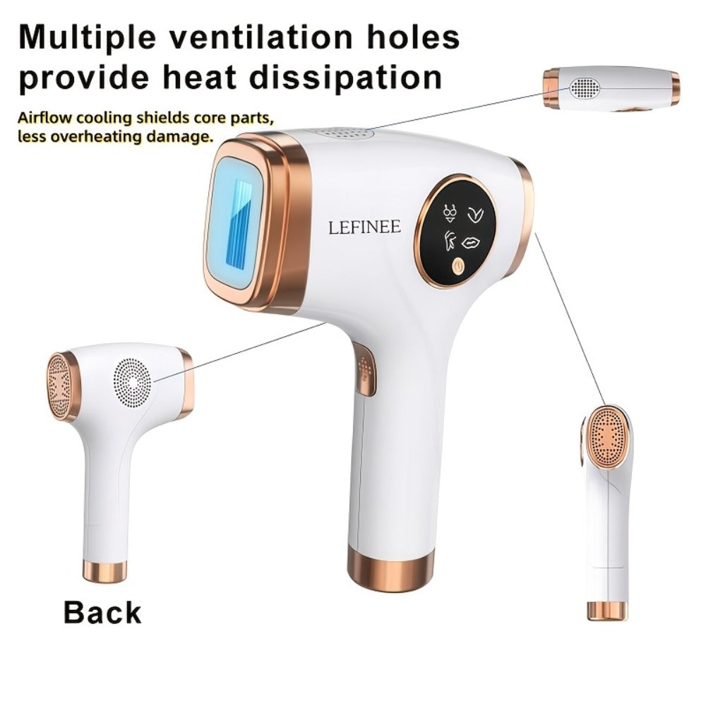 IPL Hair Removal Device 999900 Flashes 3-in-1 At-Home Laser Hair Remover for Women Men for Everyday Face, Beard and Body Groo
