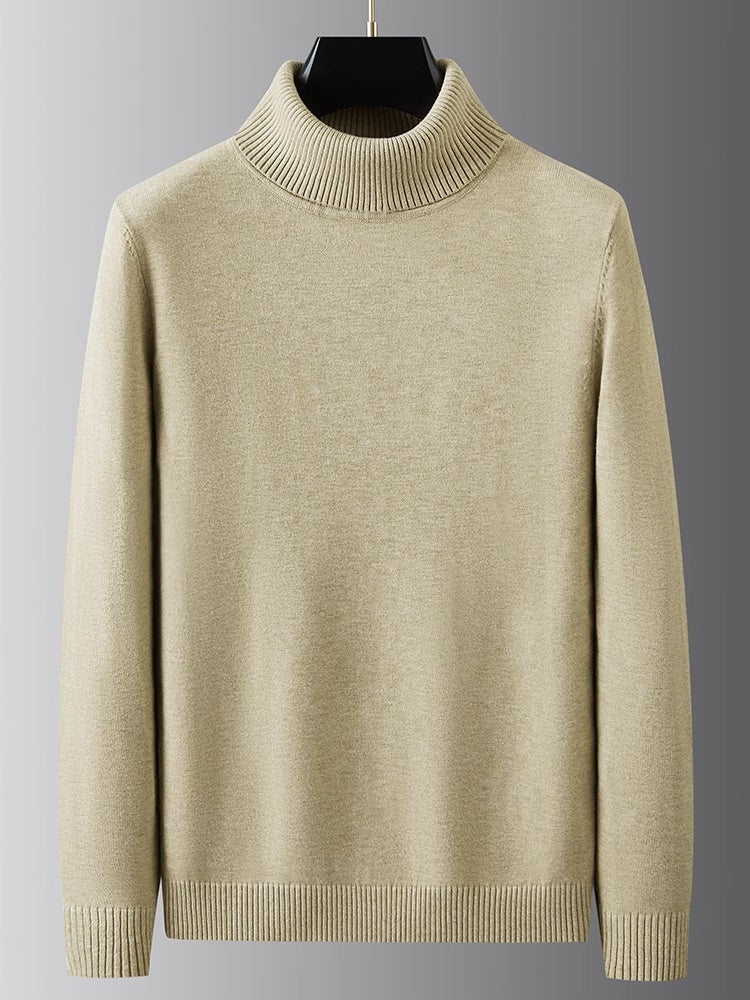 New Mens Soft Casual Warm Turtleneck Sweater