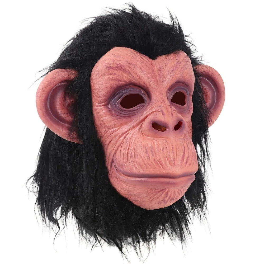 Costume Accessories Full-Head Gorilla Mask with Two Latex Animal Face Styles for Costume Wear — image 2