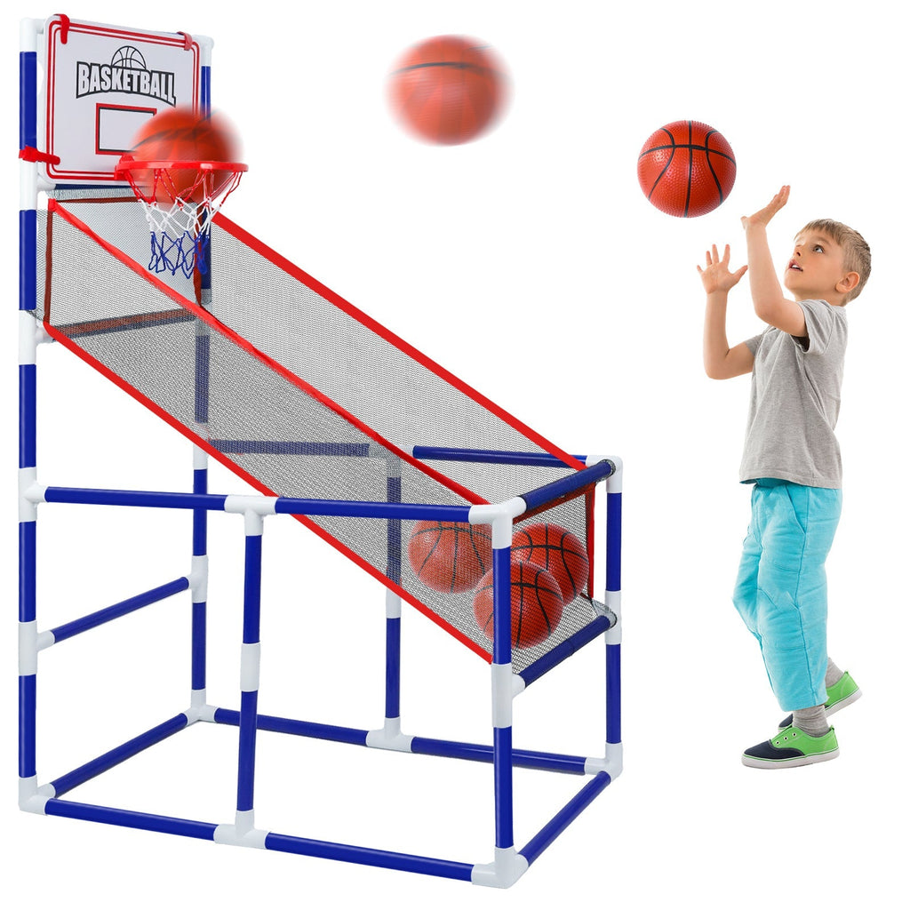 Adjustable Kids Basketball Hoop Set with 2 Balls and Storage for Ages 3–6 — image 10