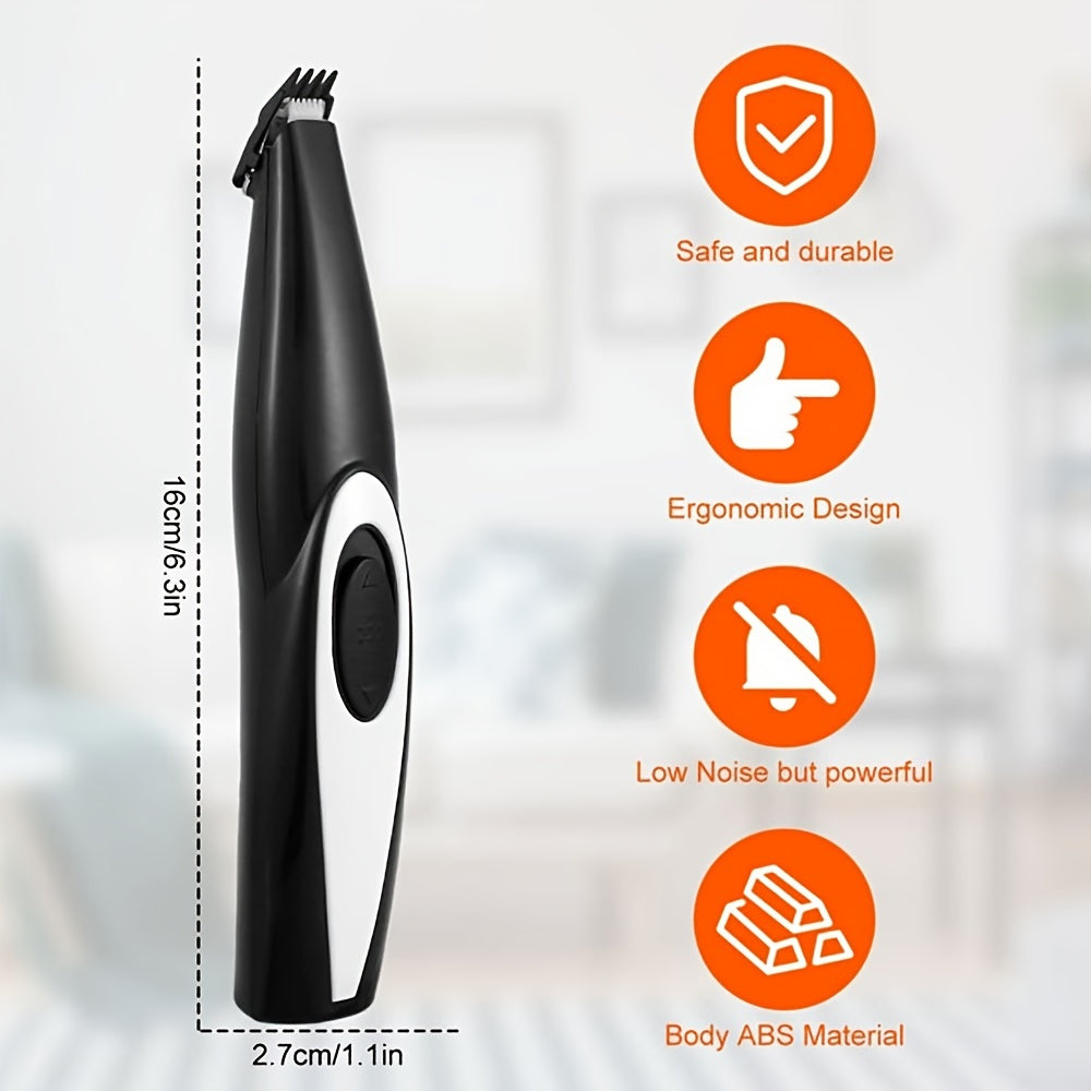 Pet Detail Trimmer, USB-Rechargeable Ceramic-Blade Clipper for Dog and Cat Face, Paw and Ear Areas — image 2