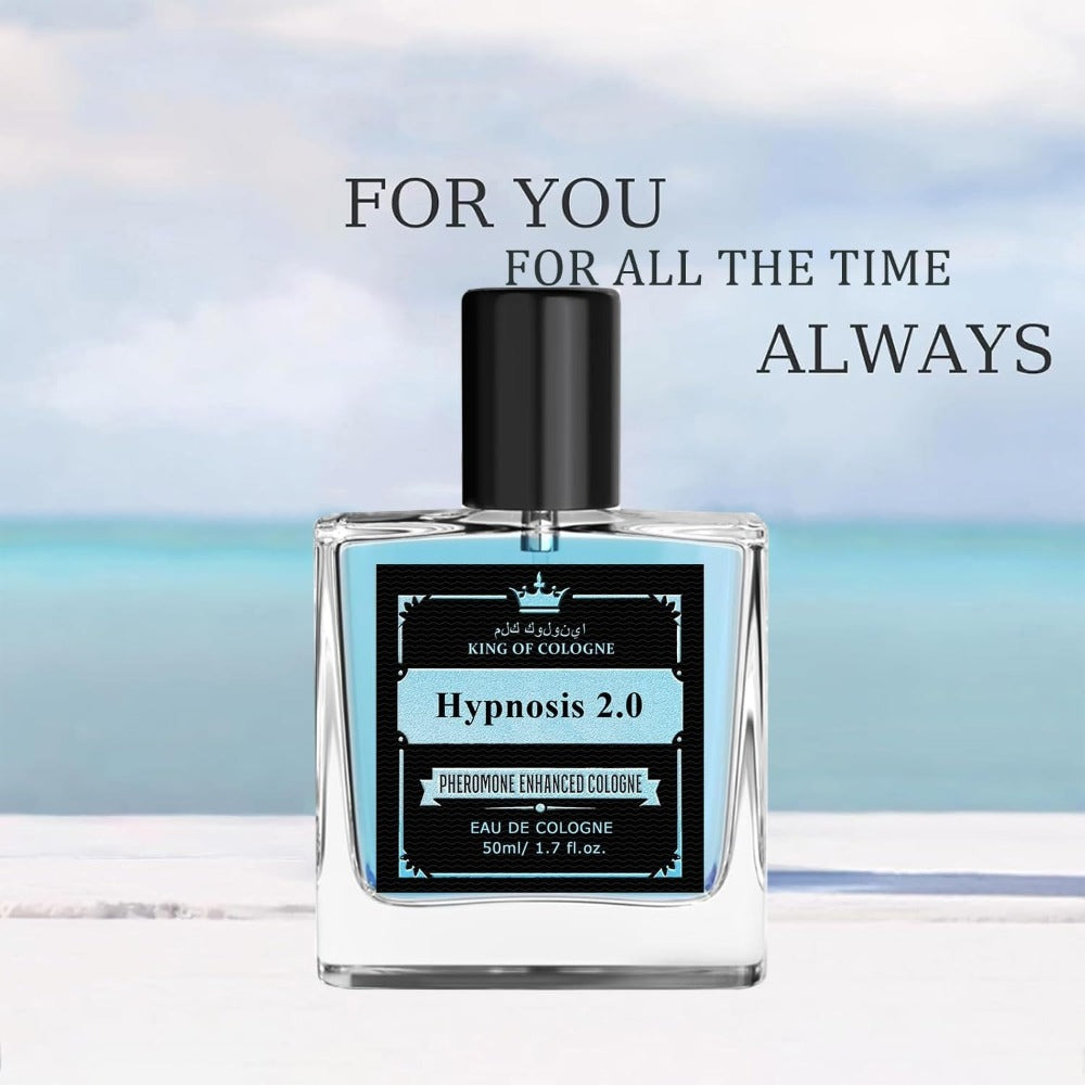 Men's Cologne Hypnosis 2.0 50ml Eau de Cologne Spray in Clear Square Bottle with Black Cap and Box — image 4