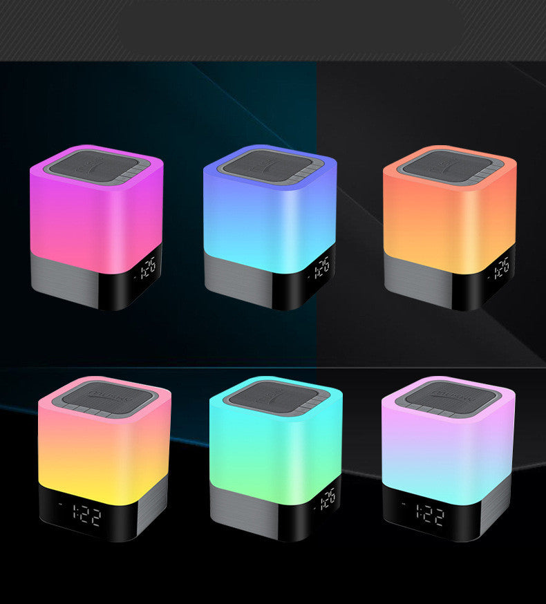 Bluetooth Speaker with LED Night Light - Alarm Clock & USB Charging