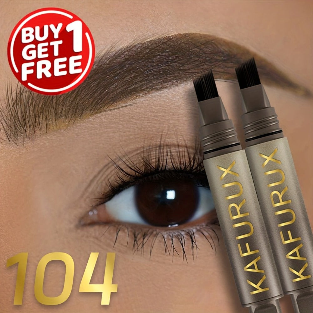 Eyebrow Powder Pencil 2pcs Set, Waterproof Sweatproof Brow Makeup with Setting Formula, Natural Defined Look — image 7
