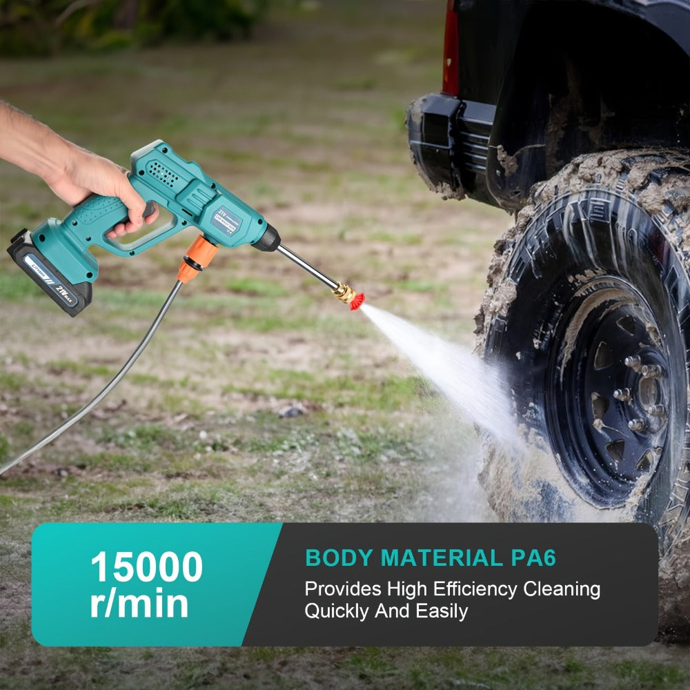 Car Pressure Washer with 500 PSI Listing, 6-in-1 Spray Nozzle, 5m Hose and One or Two Batteries — image 7