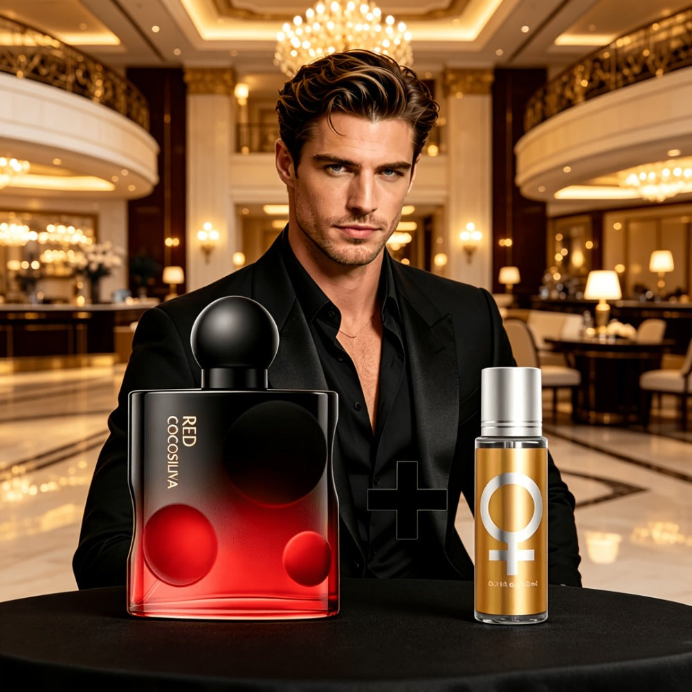 Men's Cologne Spray 3.4oz EDT Limited Edition Black & Red Temptation Fresh Woody Aromatic Fragrance Gift for Him — image 14