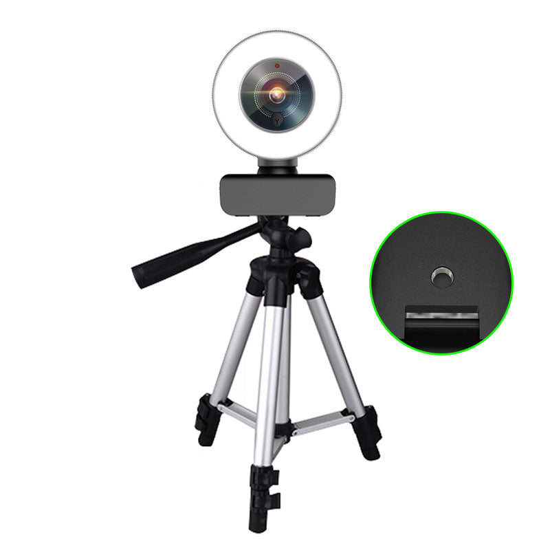 USB 1080P Webcam Auto Focus Fill Light Beauty Camera