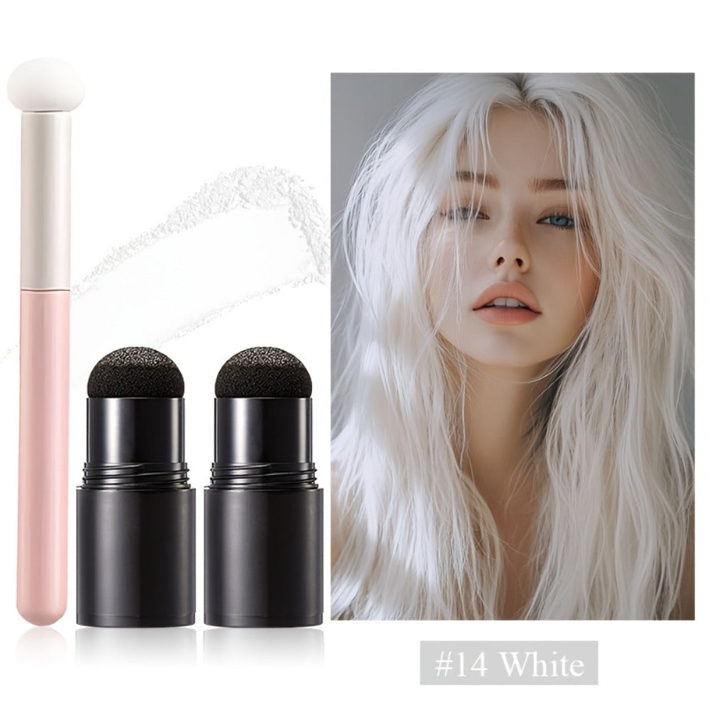 Root Touch Up Powder Stick with Brush – Instant Hair Root Concealer & Eyebrow Filler | Concentrated Paste Formula for Targete