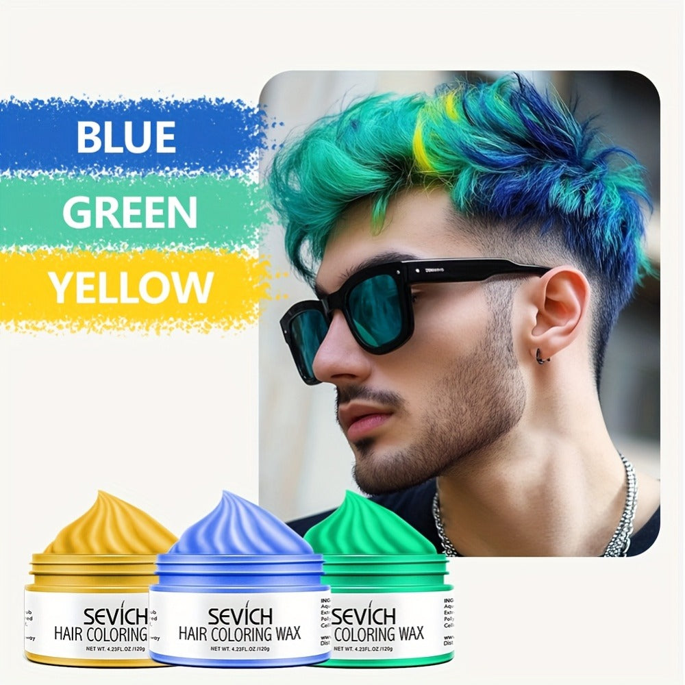 Hair Color Wax 13 Shades 120g, Temporary Hair Dye for Men & Women, Easy Apply & Wash Out, Party, Festival — image 15