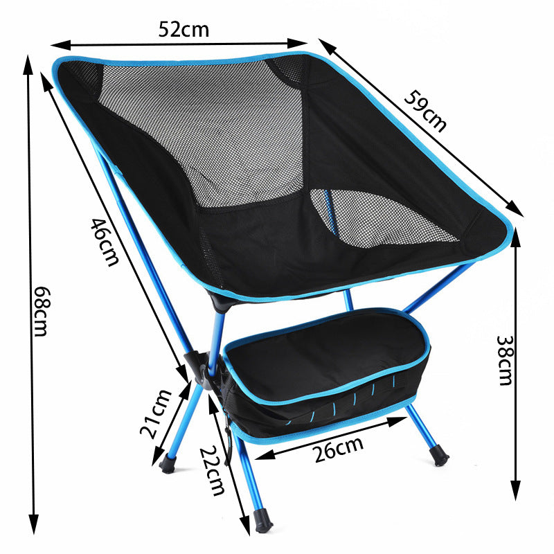 Travel Ultralight Folding Chair Superhard High Load Outdoor Camping Chair Portable Beach Hiking Picnic Seat Fishing Tools Chair