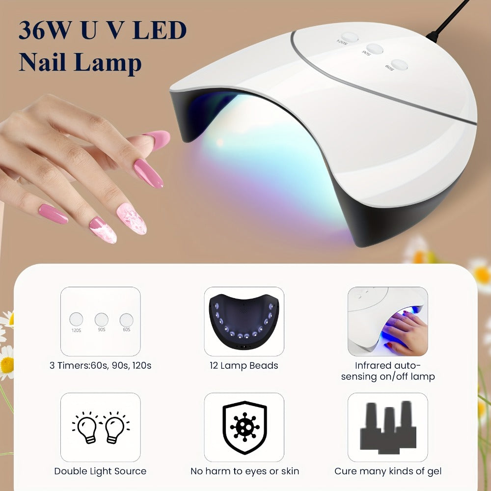 Nail Polish Kit with Three Checkout Sets and Pink-to-Blue Color Range — image 2