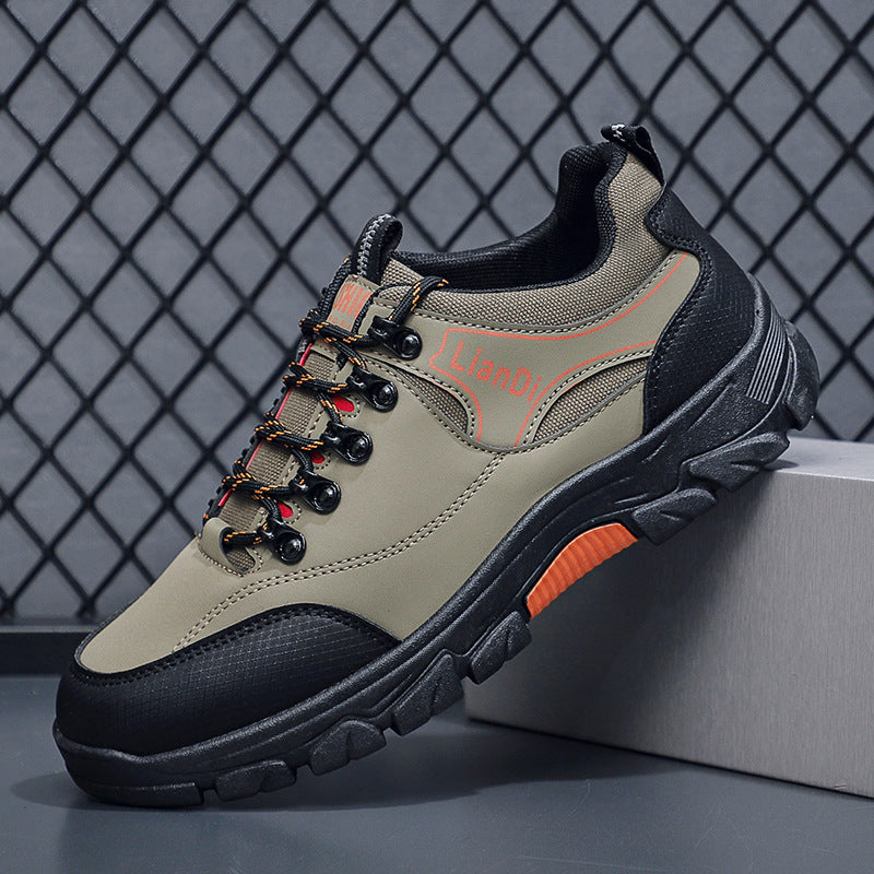 Mens Thick-Soled Outdoor Hiking Shoes
