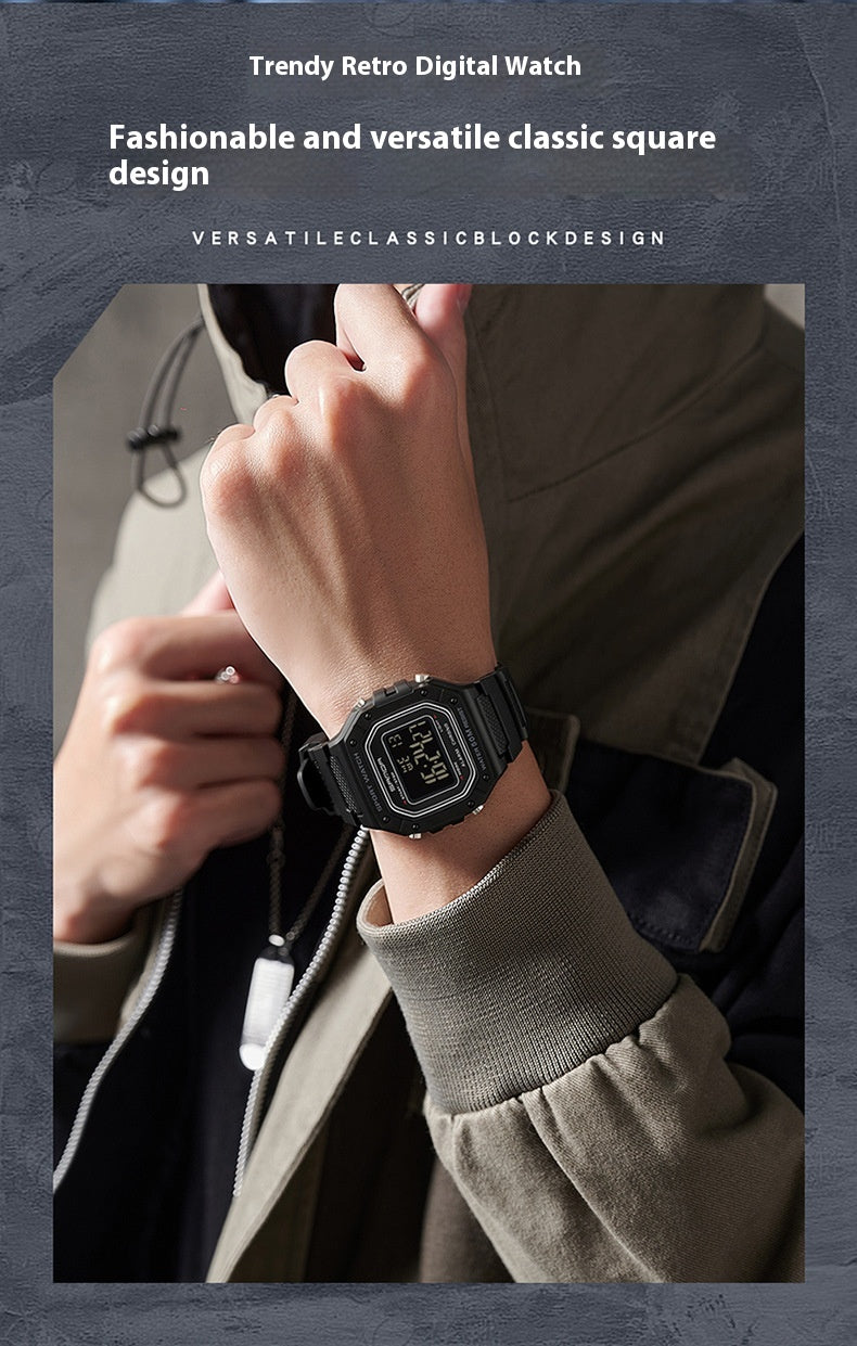 Swimming Waterproof Youth Electronic Watch Simple Alarm Clock