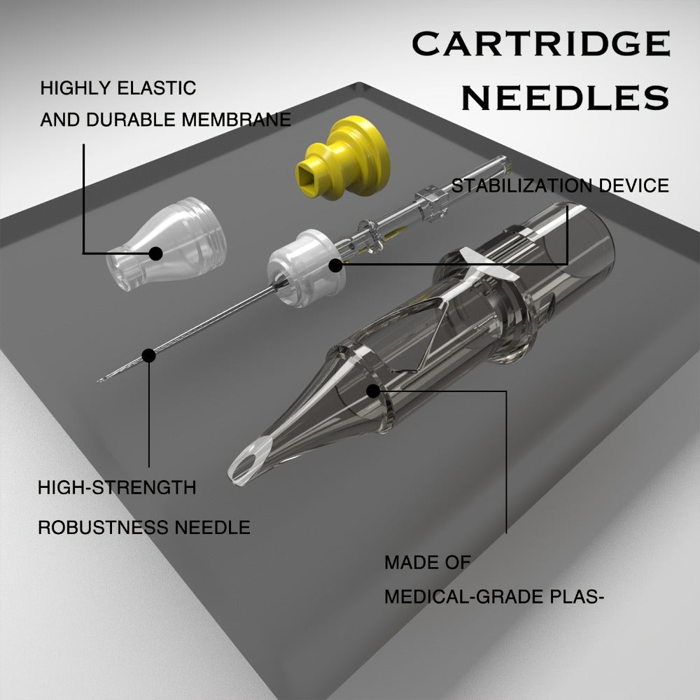 Tattoo Cartridge Needles with SPARK Label, 20-Piece Box and 24 Retained RL RS CM M1 Model Choices — image 16