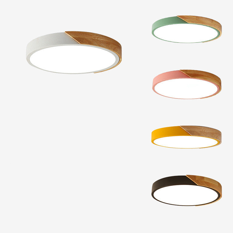 Led Ceiling Light Macaron Round Bedroom Light