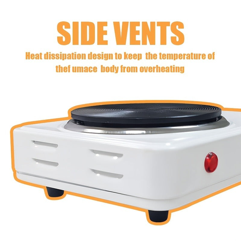 Electric Stove Desktop 5-Speed Temperature Control, Portable Electric Burner for Home & Camping, Compact Quick-Heating Counte