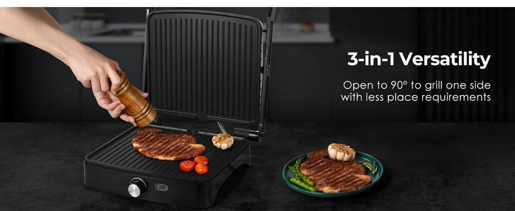 Panini Press Grill Indoor Sandwich Maker 4 Slice, Non-Stick 1200W Electric Grill with Temperature Control — image 14