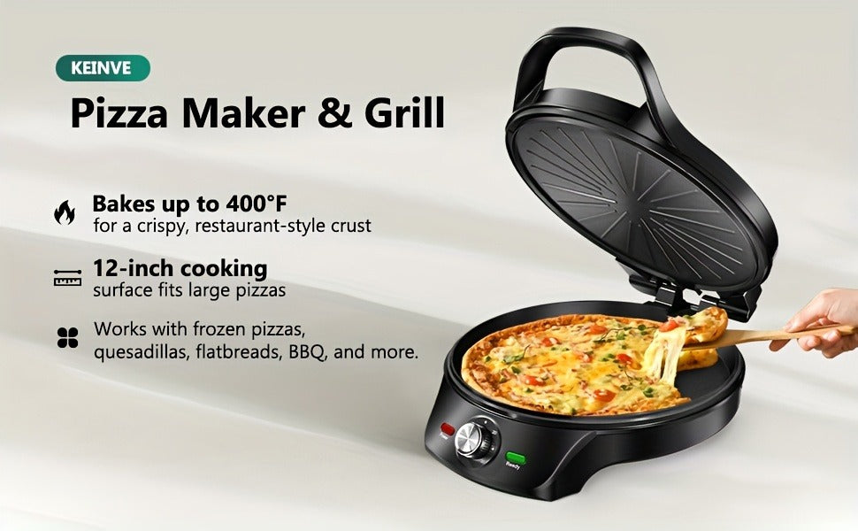Electric Smokeless Indoor Grill 1500W, 2-in-1 Indoor Grill & Pizza Maker with 30-Min Timer, Auto Shut-Off — image 15