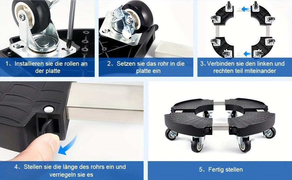 Plant Caddy with Wheels | 330 Lbs Heavy Duty, 8 Lockable Casters, Fits 8"-22" Pots — image 14