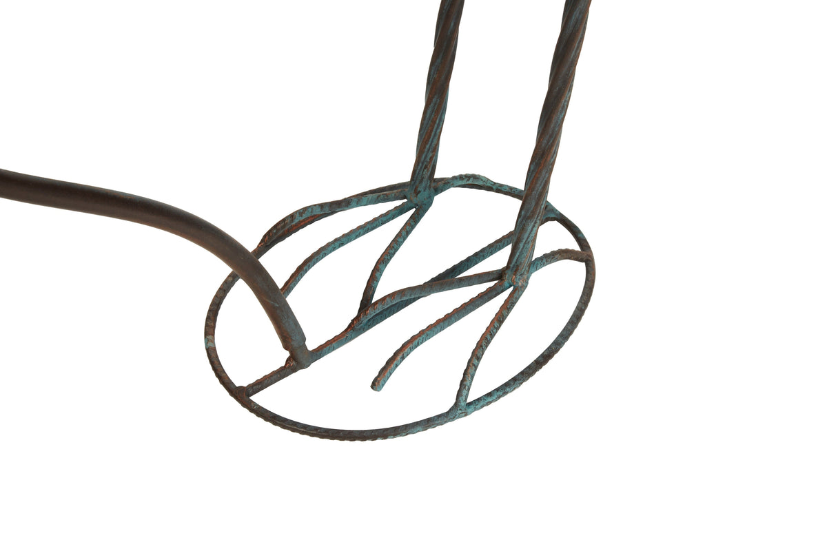 36-Inch Crane Sculpture Bird Bath Set with Separate 12.6-Inch Basin and Garden Stakes for Yard Decor — image 14