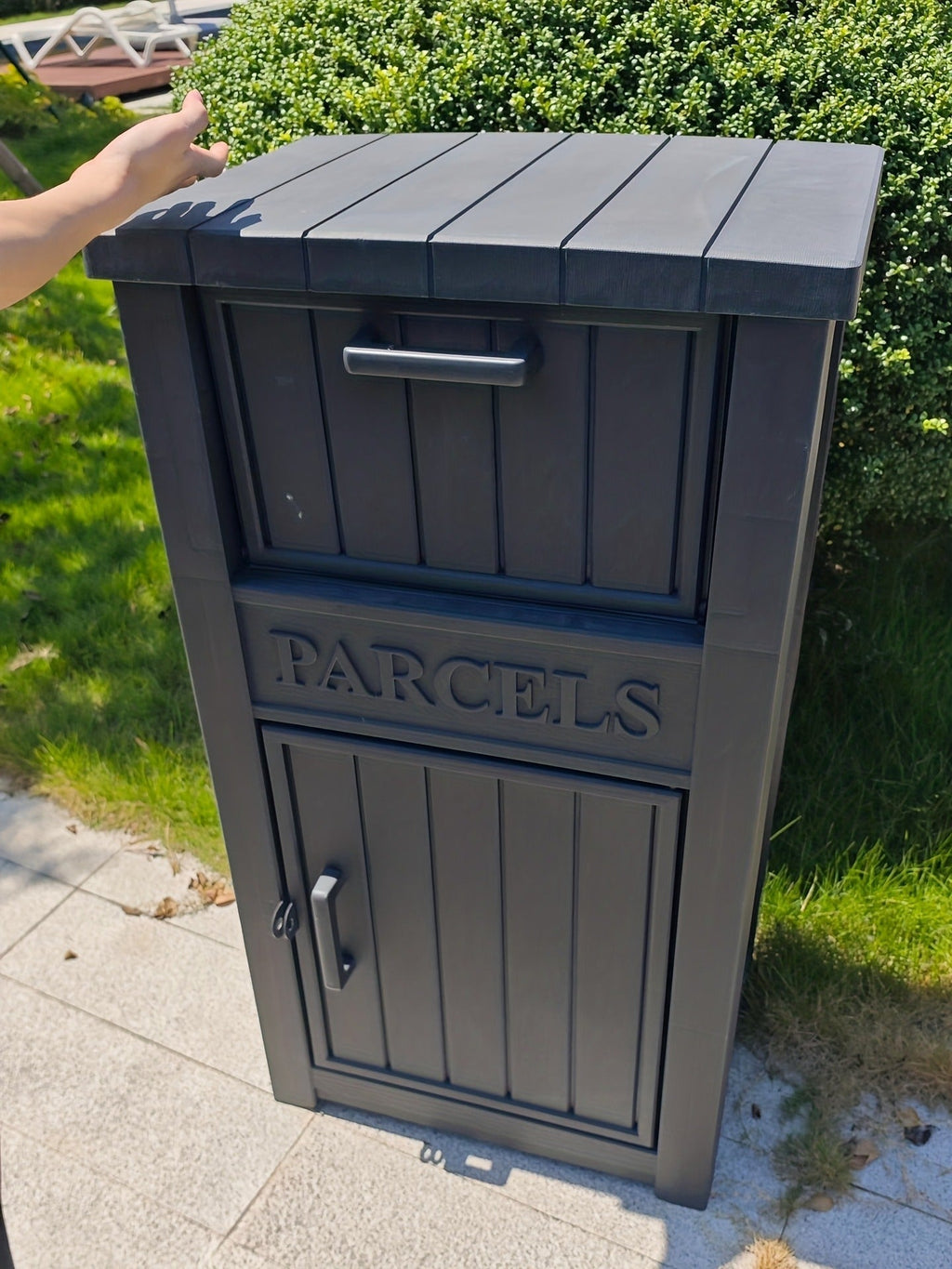 Lockable Outdoor Storage Box Waterproof Package Delivery Porch — image 13