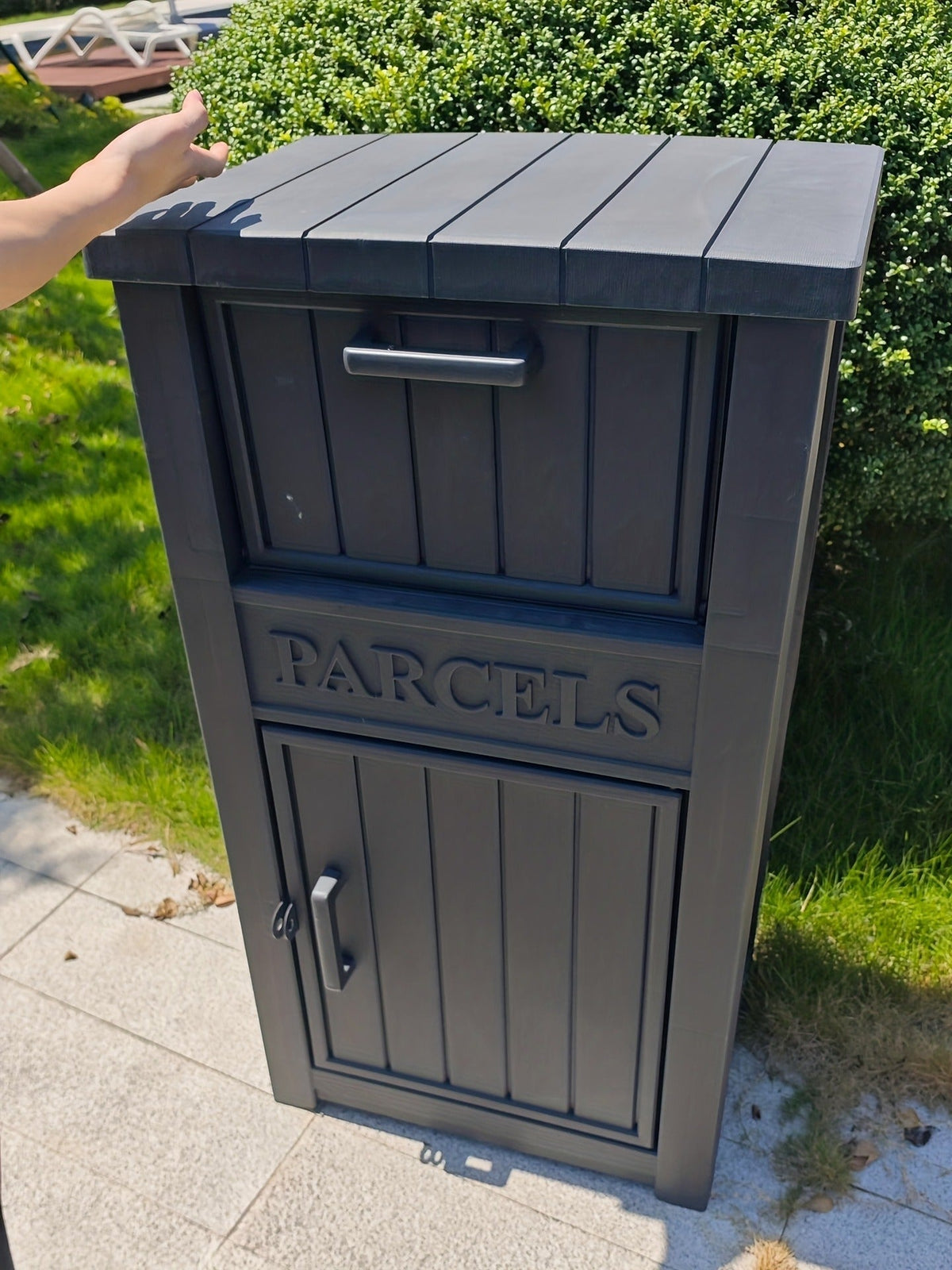 Lockable Outdoor Storage Box Waterproof Package Delivery Porch — image 13
