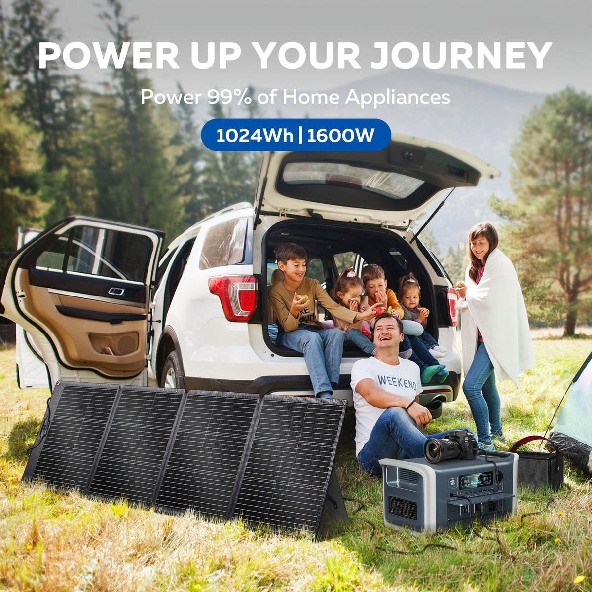Portable Power Station 1024Wh LiFePO4 Solar Generator - UPS Backup Battery with AC 110V, DC, USB — image 13