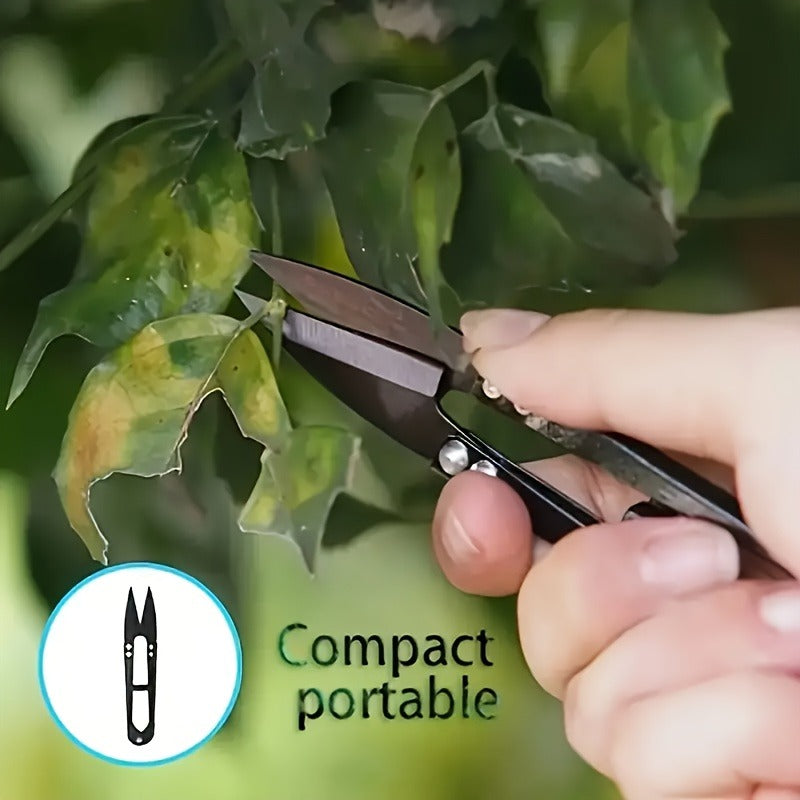 Pruning Shears 6-Piece Set, Stainless Steel Garden Scissors Anti-Slip Handle, Fruit Picking Lawn Bonsai Branch Cutting Tool G
