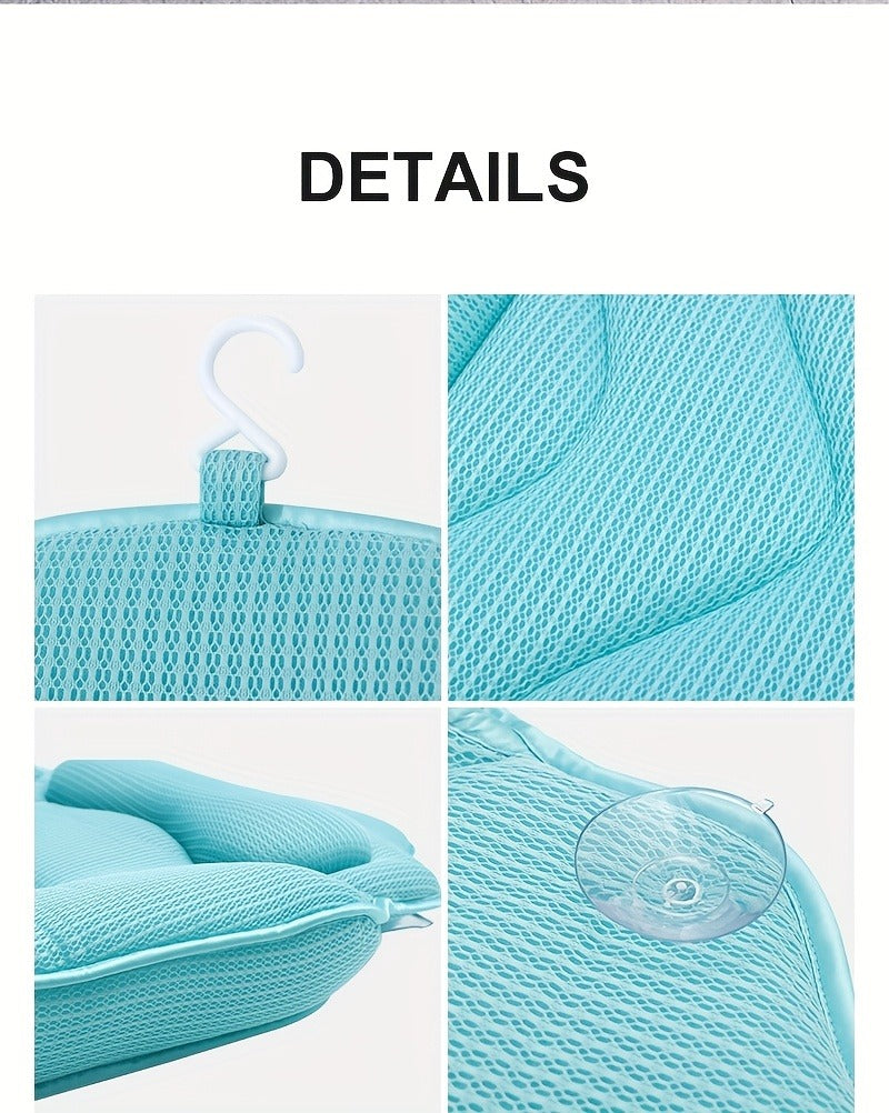 Full-Body Bathtub Cushion in 60 × 21.7-Inch Size with Aqua Mesh, Raised Headrest and Lumbar Pad — image 14